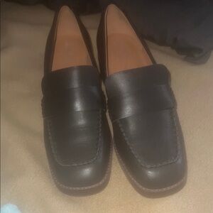 Classic Black Leather Loafers